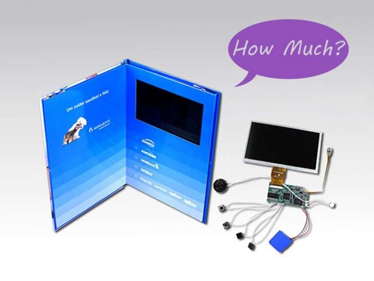 Import LCD Video Brochure Cost from China