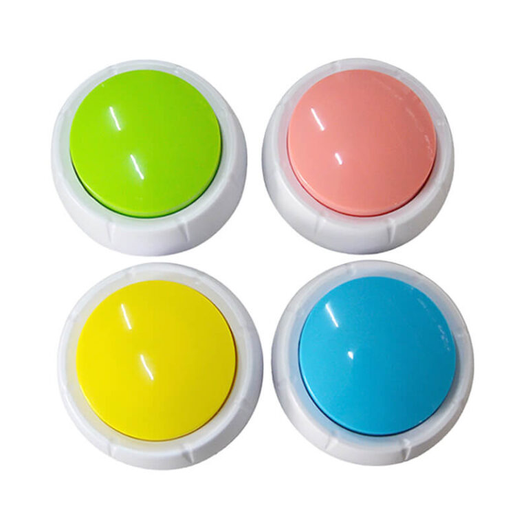 Sound Buttons Toy Recordable Sound Buttons Answer Buzzers for Toys Dog Pets | FUNTEK