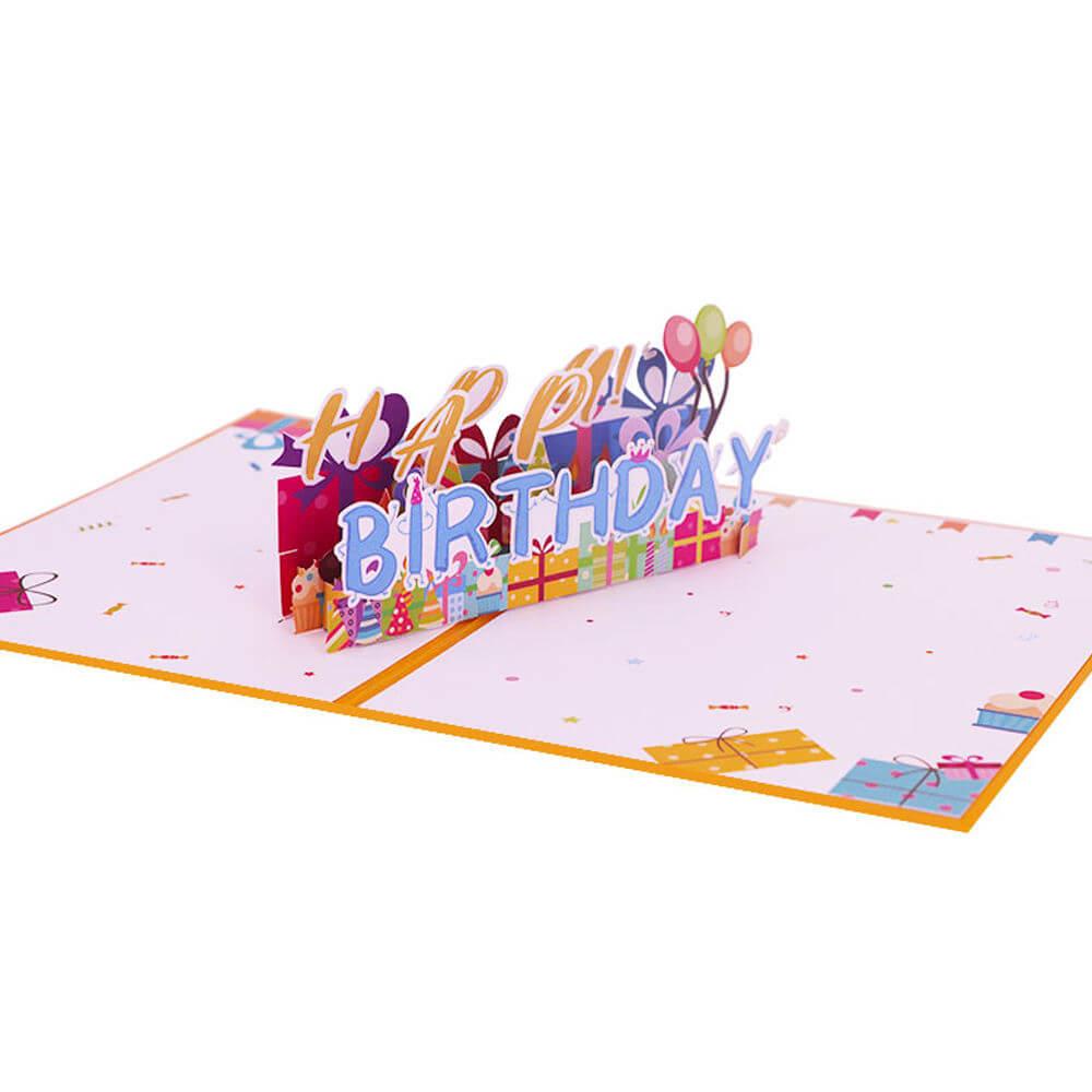 Custom 3D Pop Up Happy Birthday Greeting Cards | FUNTEK