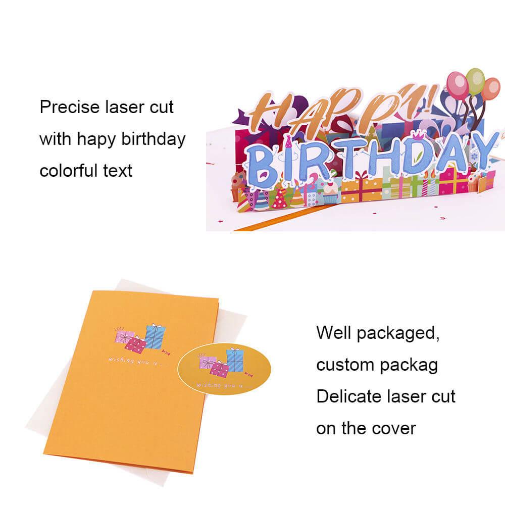 Custom 3D Pop Up Happy Birthday Greeting Cards | FUNTEK